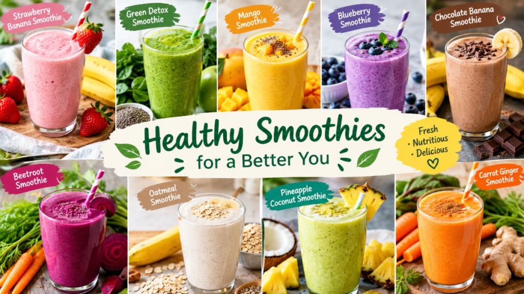 Best smoothie recipes for weight loss with fresh fruits and healthy ingredients