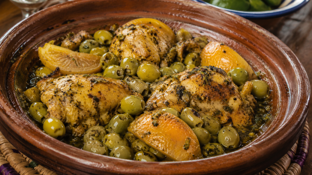 Moroccan chicken with preserved lemons