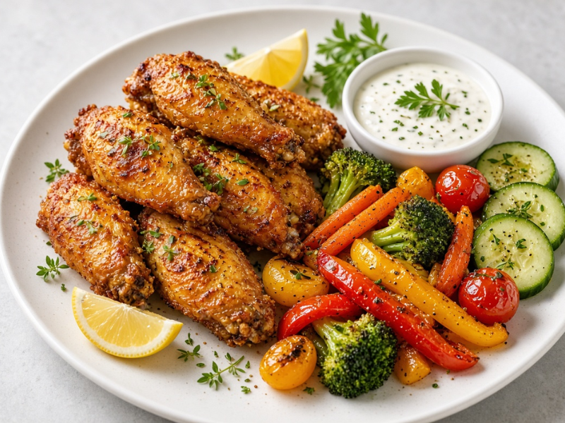 healthiest way to eat chicken wings
