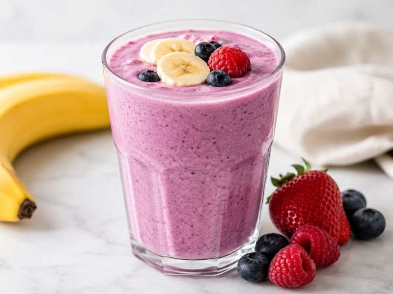 Cottage cheese breakfast smoothie