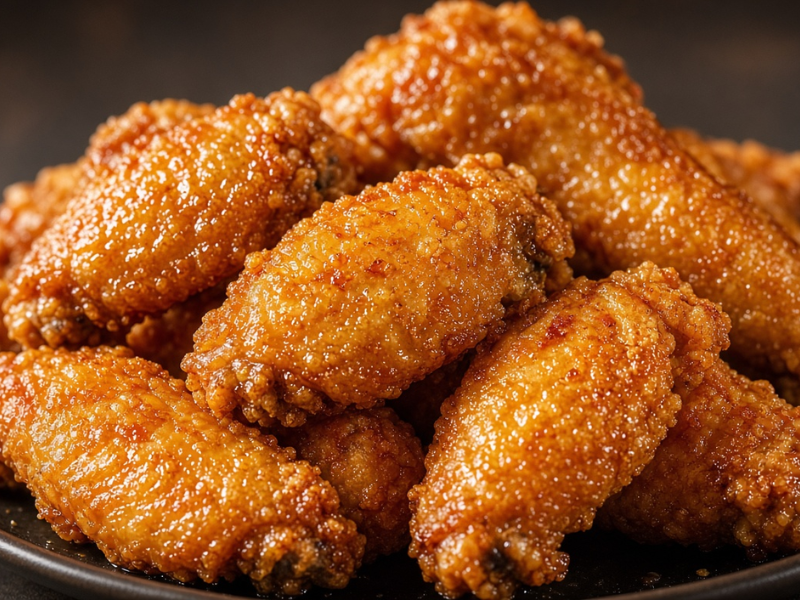 crispy chicken wing skin