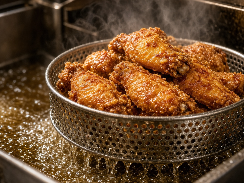 deep fried chicken wings
