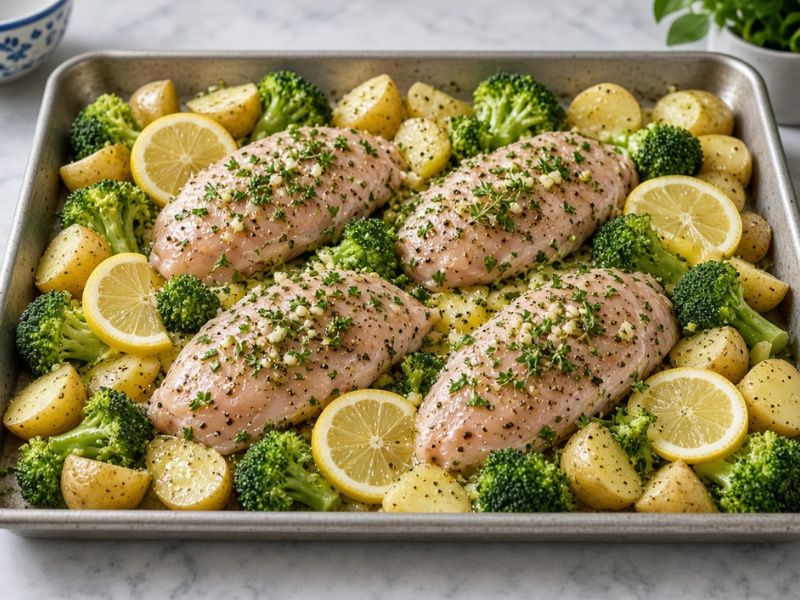 chicken vegetable skillet with zucchini and bell peppers
