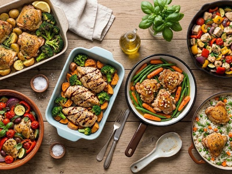 easy one pan chicken dinner recipes collection
