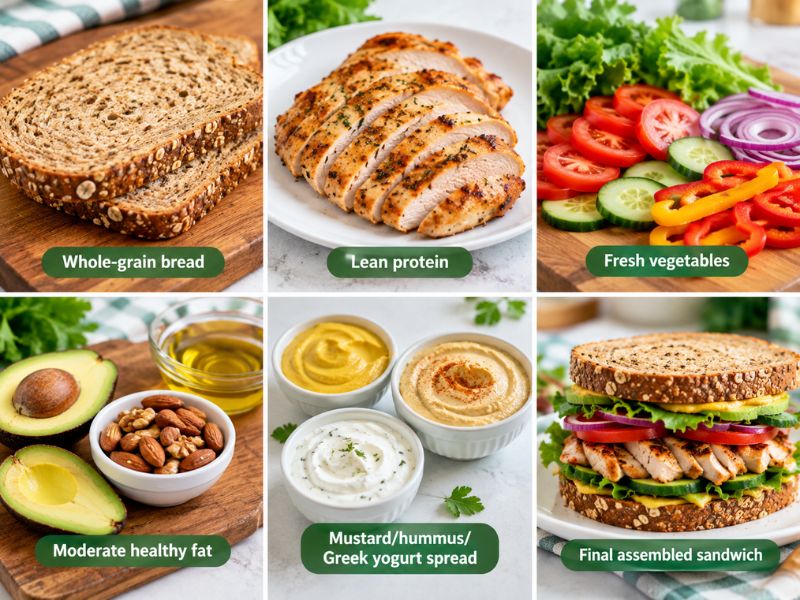 Turkey and avocado sandwich for weight loss