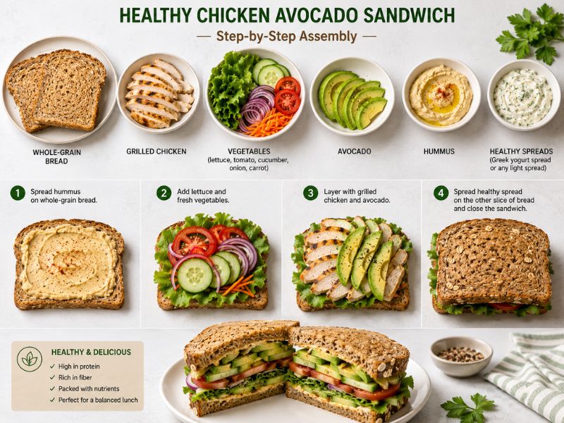 healthy sandwich ingredients for lunch