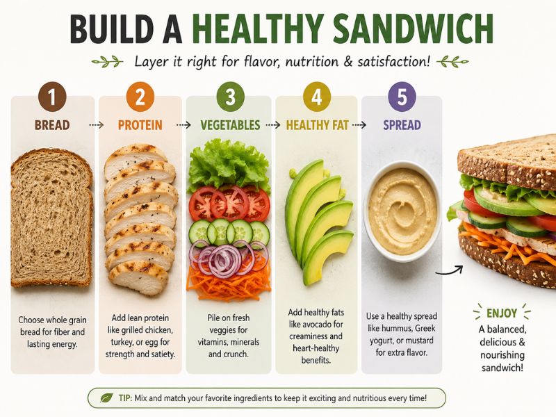 how to build a healthy and nutritious sandwich